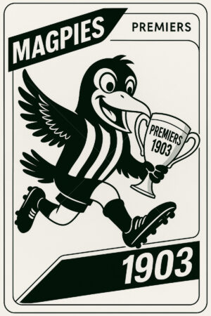 Collingwood Magpies 1903 Premiership Football Card 6" x 4" Photo Print