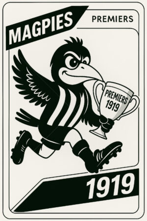 Collingwood Magpies 1919 Premiership Football Card 6" x 4" Photo Print