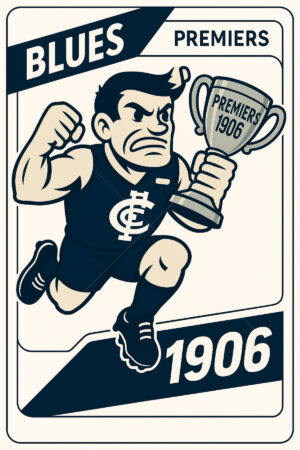 Carlton Blues 1906 Premiership Football Card 6" x 4" Photo Print