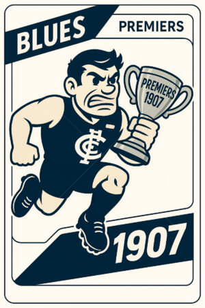 Carlton Blues 1907 Premiership Football Card 6" x 4" Photo Print