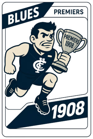 Carlton Blues 1908 Premiership Football Card 6" x 4" Photo Print