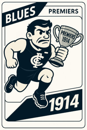 Carlton Blues 1914 Premiership Football Card 6" x 4" Photo Print
