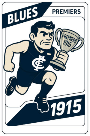 Carlton Blues 1915 Premiership Football Card 6" x 4" Photo Print