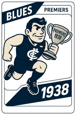 Carlton Blues 1938 Premiership Football Card 6" x 4" Photo Print