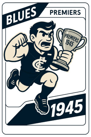 Carlton Blues 1945 Premiership Football Card 6" x 4" Photo Print