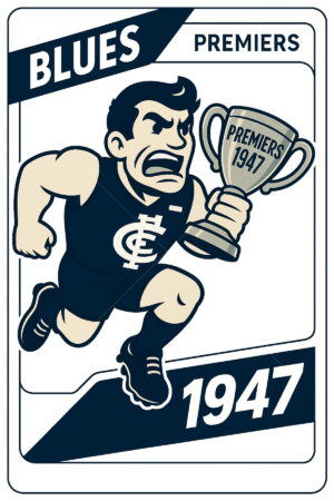 Carlton Blues 1947 Premiership Football Card 6" x 4" Photo Print