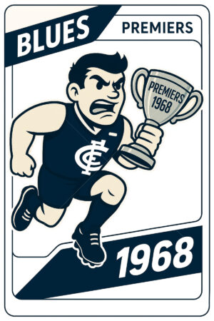 Carlton Blues 1968 Premiership Football Card 6" x 4" Photo Print