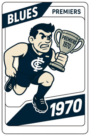 Carlton Blues 1970 Premiership Football Card 6" x 4" Photo Print