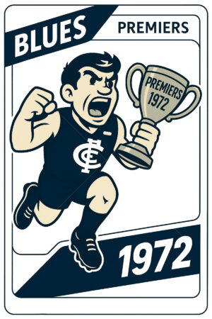 Carlton Blues 1972 Premiership Football Card 6" x 4" Photo Print