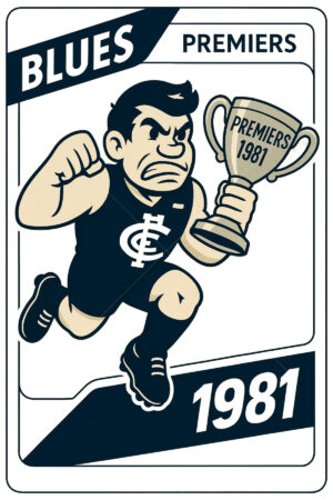 Carlton Blues 1981 Premiership Football Card 6" x 4" Photo Print