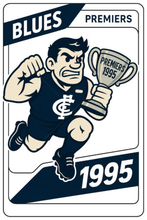 Carlton Blues 1995 Premiership Football Card 6" x 4" Photo Print