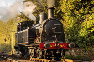 Historic Vintage Train in Action – 6" x 4" Photo Print