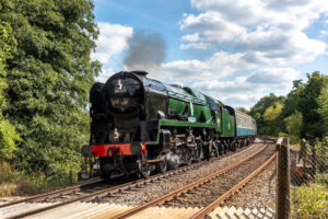 Historic Vintage Train in Action – 6" x 4" Photo Print