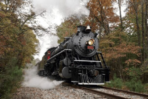 Historic Vintage Train in Action – 6" x 4" Photo Print