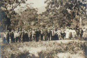 Governor Carmichael and Party in a Bush Setting 6" x 4" Photo Print
