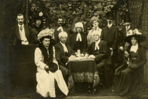 Original Borough Hut & Post Office with Lord Carmichael 1909 6" x 4" Photo Print