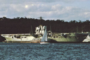 The Twilight Of Hmas Melbourne 6" x 4" Photo Print