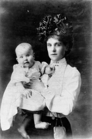 Emily Margaret McLennan Holding A Young Baby 6" x 4" Photo Print