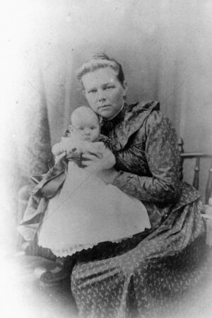 Mathilde Lundager And Baby Mary Kristine Mt Morgan 1893 6" x 4" Photo Print