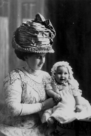 Portrait Of Mrs Gertrude Steindl And Baby c.1900 6" x 4" Photo Print