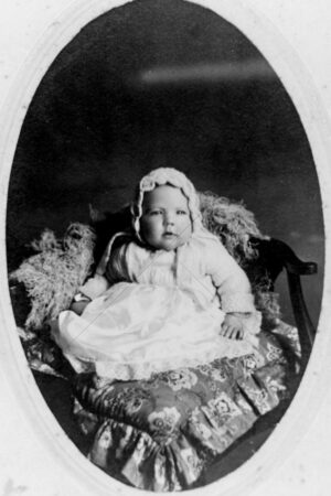 Studio Portrait Of A Baby On A Cushion 1910–1920 6" x 4" Photo Print