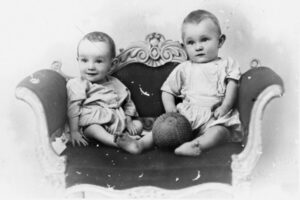 Twins Desmond Douglas And Robert John Greensill 6" x 4" Photo Print