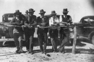 Punters At The Races At Goodwood Station c.1940 6" x 4" Photo Print