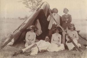 Racegoers Seeking Shade At Clutha Bush Meeting 1911 6" x 4" Photo Print