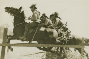Soldiers Racing On Horseback In Toowoomba 6" x 4" Photo Print