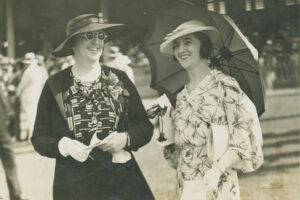 Two Ladies Enjoying A Day At Ascot Races Brisbane 6" x 4" Photo Print