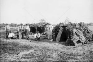 Aboriginal Group And Settlement Queensland 1880s 1900s 6" x 4" Photo Print