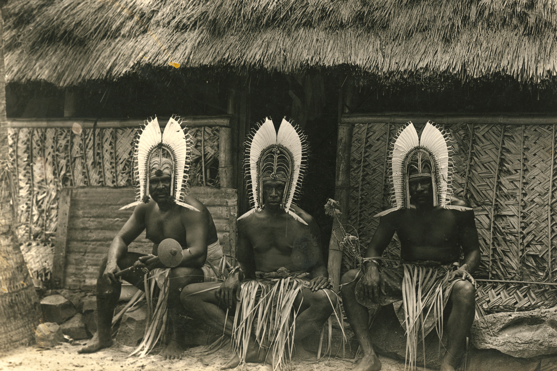 Ceremonial Headdress Dhari Worn By Erub Samsep Tribal Men Torres Strait Ca 1923 6" x 4" Photo Print