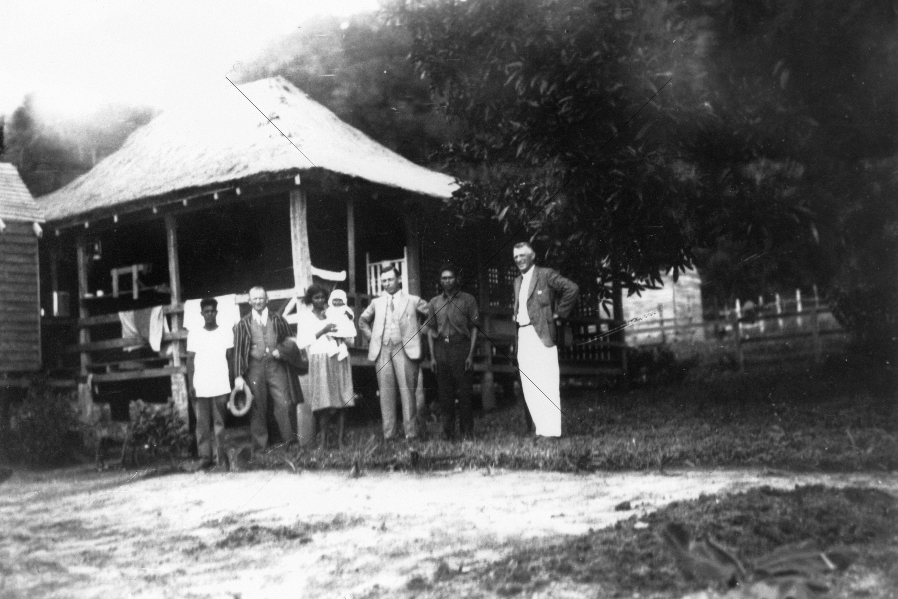 Home Secretary E M Hanlon And His Party Visiting An Aboriginal Community At Yarrabah 1933 6" x 4" Photo Print