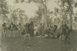 Large Group Of People Posing For A Photo At A Bush Camp Ipswich District Queensland Ca 1905 6" x 4" Photo Print