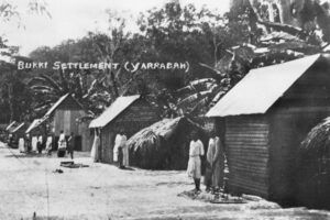 People In Front Of Huts At The Bukki Settlement At Yarrabah 1908 6" x 4" Photo Print