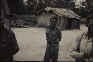 Three Aboriginal Australian Men In Front Of Bark Huts At Moreton Telegraph Station 1936 6" x 4" Photo Print
