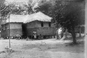 Torres Strait Islanders Outside Thatched Building On Stumps 6" x 4" Photo Print