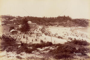 Coogee Beach Esplanade With Trams 1905 6" x 4" Photo Print