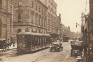 George Street Tram And T-Model Ford 6" x 4" Photo Print