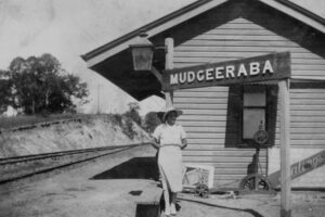 Woman On Platform Mudgeeraba Station 1910 6" x 4" Photo Print