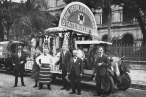 Butchers Posing In Front Of Their Labor Day Float Brisbane 6" x 4" Photo Print
