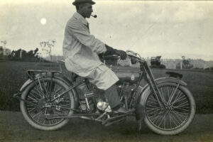 Edwin Bernays On A Harley Davidson Motorbike Ca 6" x 4" Photo Print