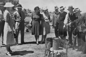 Viewing The Stump Of The Tree Under Which The Leslies Camped Canning 6" x 4" Photo Print