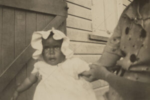 Baby In Bonnet Held By Adult Woorabinda 6" x 4" Photo Print