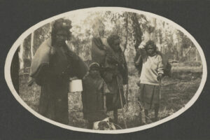 Family Carrying Possessions In Bush Ravenshoe 6" x 4" Photo Print