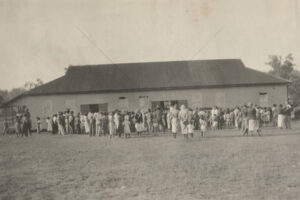 Community Outside Timber Building Woorabinda 6" x 4" Photo Print