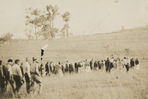People Walking Across Paddock Woorabinda 6" x 4" Photo Print