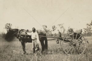 Man And Smiling Woman For Photo Woorabinda 6" x 4" Photo Print