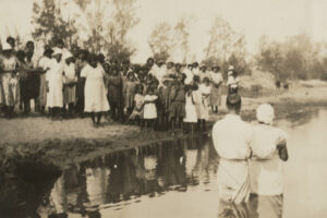 Mr Thomas Baptizing Woman In Creek Woorabinda 6" x 4" Photo Print
