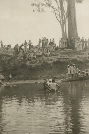 Woman Baptized In Creek With Onlookers Woorabinda 6" x 4" Photo Print